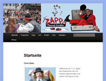 Tablet Screenshot of clown-zappo.de